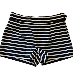 J. Crew Nautical Blue and White Stripe Shorts women’s size 2